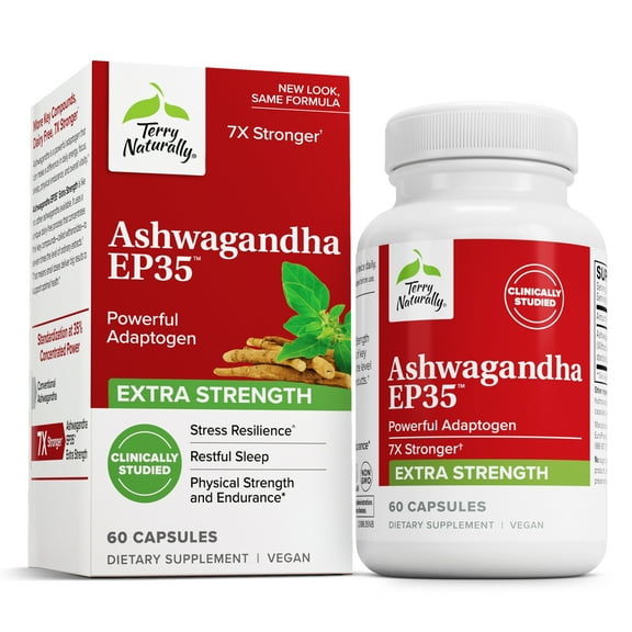 Terry Naturally Ashwagandha EP35 Extra Strength - 60 Capsules