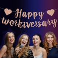 thumbnail image 4 of Banner RICHHHA de brillo rosa dorado para feliz aniversario laboral, 4 of 6