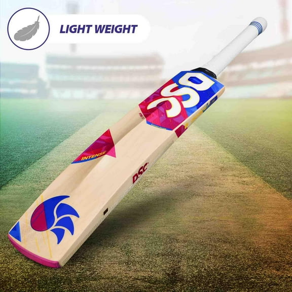 DSC Intense Force Kashmir Willow Cricket Bat , Ready To Play For Intermediate Player | Size - 6 , Beige With Full Cover