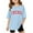 Z01Light Blue, variant on Toddler Shirts Girls Size 7-8 Years Tops for Teens Vacation Tops Graphic Printed Top Oversized Tops Casual Crewneck Basic Tees #Grey