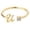 GoldU, variant on Gold Rhinestone 26 Initial Letter Open Ring Jewelry for Women, GoldQ