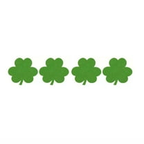 Wovilon 4Pc St. Patrick'S Day Placemats Shamrock Shaped Placemat St. Patrick'S Day Place Mats Lucky Clover Irish Table Mats For Holiday Kitchen Tabletop Decoration, 23.5*23.5Cm