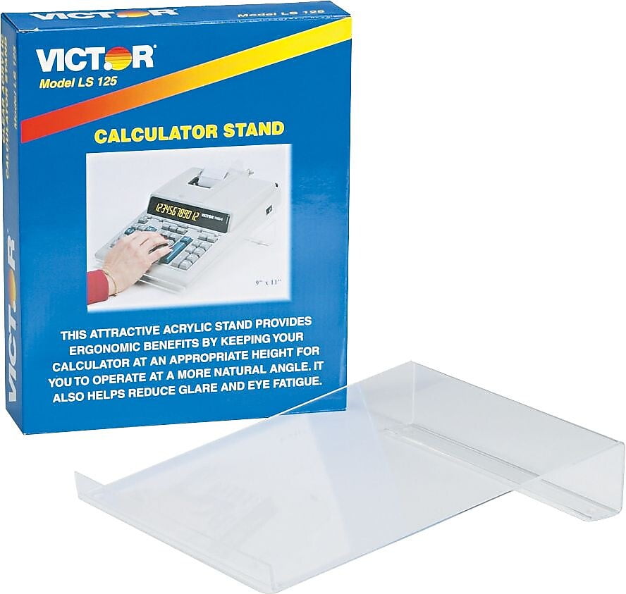 Victor Technology Victor Acrylic Calculator Stand Large Clear VCTLS125