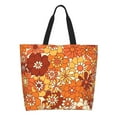 thumbnail image 1 of Balery Hippie Flower Bolsa Tote Estilo Estético con Cremalleras, Bolsa de Hombro, Bolsa de Compras Grande y Plegable, 1 of 8