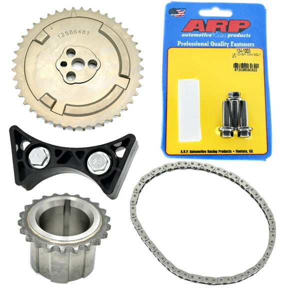 IWIS Timing Chain Set with 58x Cam Sprocket, ARP Cam Bolts, Crank Gear and Dampener -Fits 4.8 5.3 5.7 6.0 LS1 LS2 LS3 LS6 L99 LS4 LS9 LSA LQ4