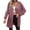 Pink, variant on VEKDONE Womens Fall Winter Long Sleeve Cardigan Knit Long Open Front Cardigan Sweaters Solid Color Loose Soft Cardigans Plus Size V-Neck Cover Ups