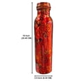 thumbnail image 3 of IMTRA FASHION Pure Copper Water Bottle 32 OZ/950 M Leak Proof Floral Printed Ayurvedic Copper Bottle for Sports, Yoga, Travel & Daily Use, 3 of 6