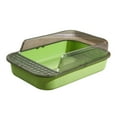 thumbnail image 3 of Domestic Cat Litter Box, Kitten Litter Box, Large Cat Litter Box, Detachable Cat Clear and Green, 3 of 9