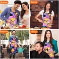 thumbnail image 7 of Purple Yellow Blue Butterfly Pattern Apron-Garden Aprons for Women with Pockets-Cotton Linen Waterproof Kitchen Cooking Gardening Aprons Adjustable for Kitchen,Cooking,BBQ and Salon 33x27 Inch, 7 of 7