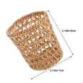 thumbnail image 5 of BESTYASH 6-Pack Handwoven Straw Cup Sleeves Insulated Drink Glass Covers, 5 of 6