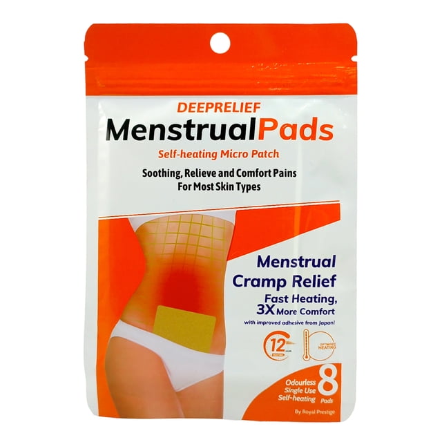24 Parches térmicos para cólicos menstruales, para el cuidado y alivio del dolor menstrual