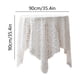 thumbnail image 3 of Xihbxyly Oferta de Iluminación Mantels And Flecos, Funda Decorativa para Sofá, Funda para Mesa de 35,4 X 35,4 Pulgadas, Lavable, Mantel Cuadrado para Bodas, Fiestas, Lavable a Máquina, 3 of 6
