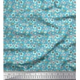 thumbnail image 1 of Soimoi Cotton Cambric Fabric Tortoise,Rabbit & Panda Kids Decor Fabric Printed Yard 56 Inch Wide, 1 of 3
