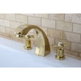 thumbnail image 4 of Kingston Brass Roman Tub Faucet, Polished Brass, Deck Mount KS4362ZX, 4 of 4