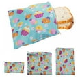 thumbnail image 1 of Lot de 3 Sacs Réutilisables pour Sandwichs et Collations, Sacs à Collation à Fermeture Éclair Sécuritaires pour Conserves, Friandises et Contenants de Rangement pour Sandwichs, 1 of 2