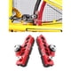 thumbnail image 3 of 1 par de pastillas de freno de bicicleta duraderas de fibra de carbono tipo cajón, antideslizantes, sin ruido, negro rojo, 3 of 8