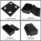 thumbnail image 3 of Cajas de Regalo, Paquete de 5 cajas con tapas y 5 tarjeta de felicitación, caja de propuesta con cinta para dama de honor, boda, Navidad, Halloween, regalo de cumpleaños (negro), 3 of 4