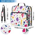 thumbnail image 2 of FORMRS Zipper Binder with Shoulder Strap 2-inch Ring 500 Sheet Capacity File Bag, Retro Round, 2 of 5