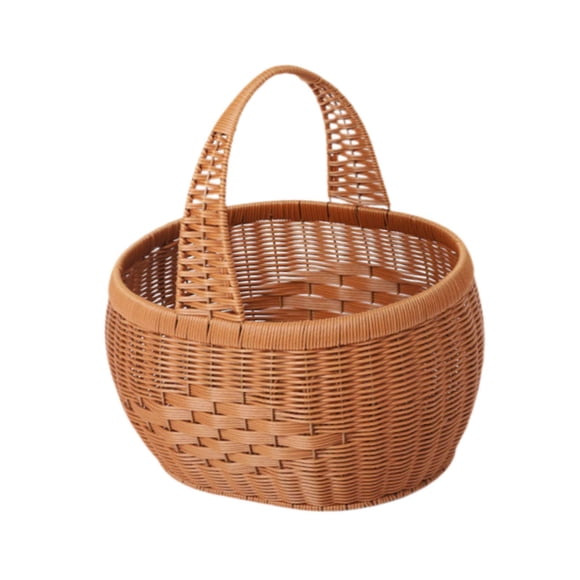 Cesta tejida a mano con asa, cesta, organizador tejido para bodas u oficina. 34cm x 27cm x 19cm