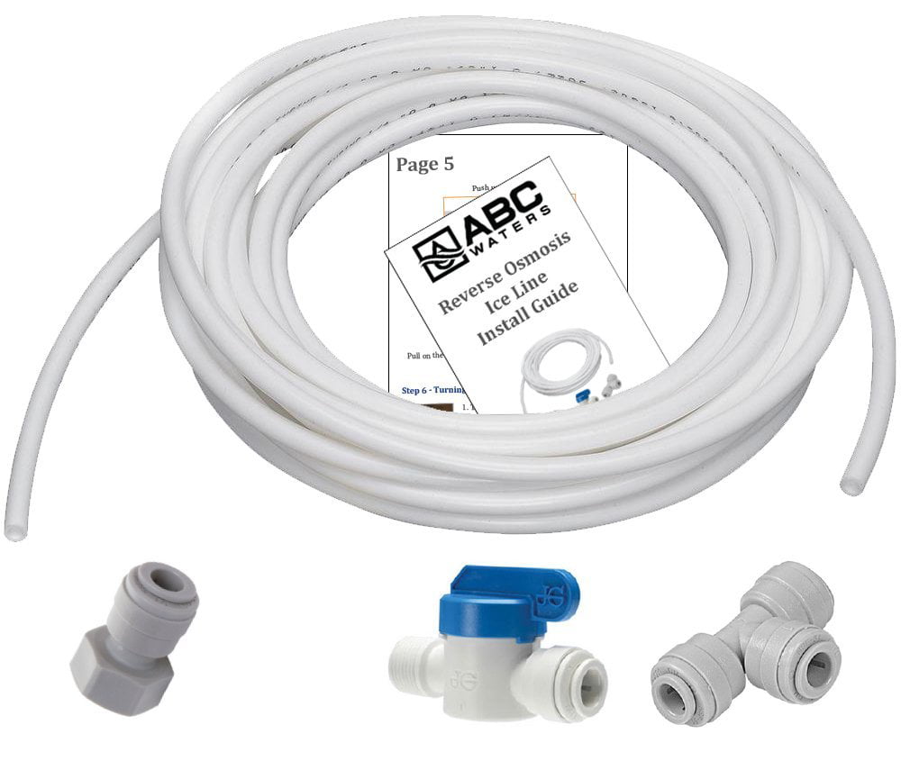 Water Line Kit For Connecting A Reverse Osmosis Water System To A
