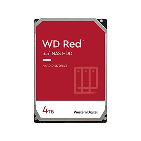 Western Digital 4TB WD Red NAS Internal Hard Drive HDD - 5400 RPM, SATA 6 Gb/s, SMR, 256MB Cache, 3.5" - WD40EFAX