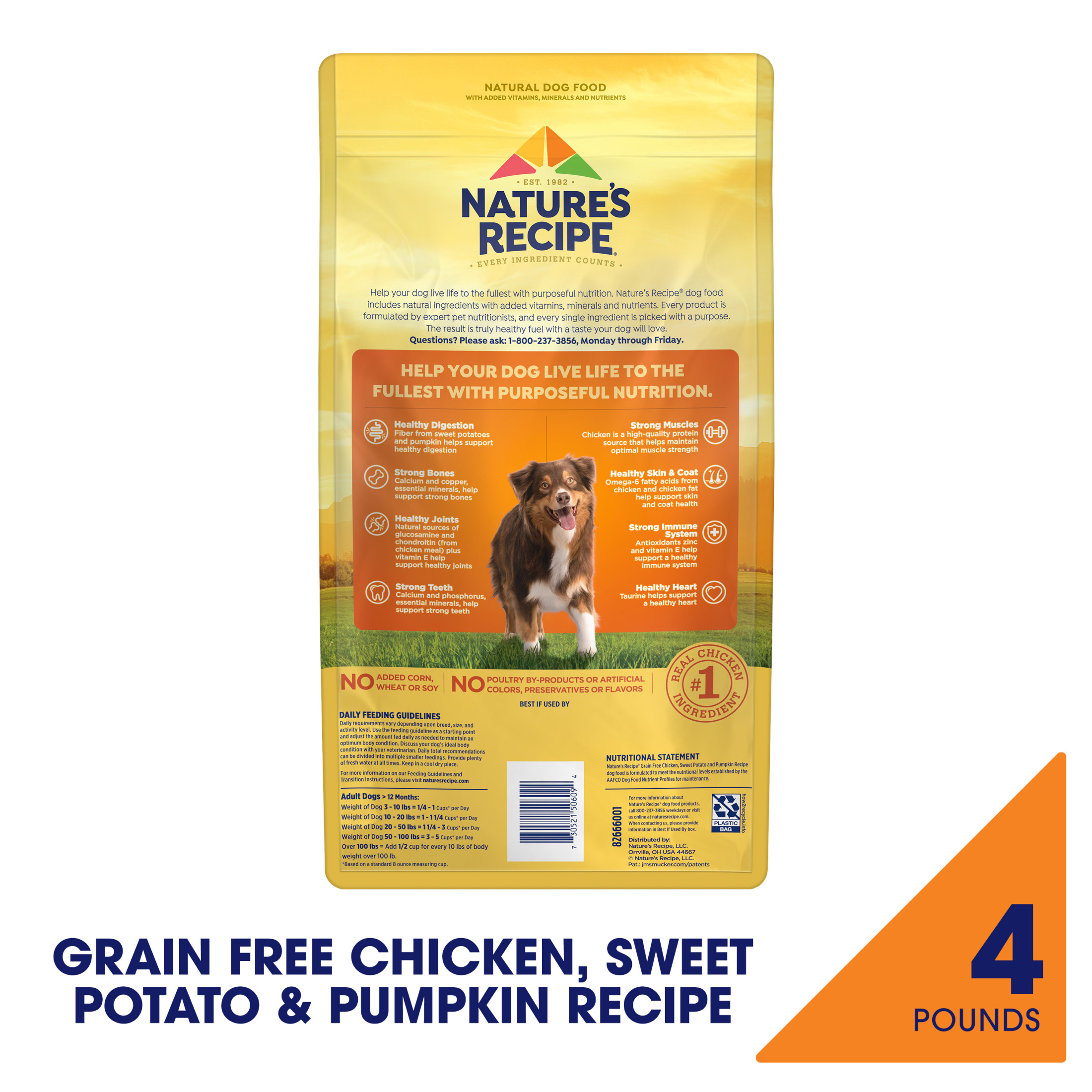 Nature's Recipe Grain Free Chicken, Sweet Potato & Pumpkin photo 2