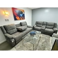 thumbnail image 1 of Cosmic Homes Nimbus 2-Piece  Power Recliner Set In Fabric Upholstery - Grey,  Includes Sofa with Loveseat, 1 of 7