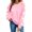 Pink, variant on Feancey Cute Oversized Sweatshirts for Women Trendy Letter Printed Long Sleeve Shirts Fleece Lined Casual Loose Sweatshirt Holiday Tops Hot Pink L