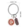 thumbnail image 5 of Coffee Theme Keychain Coffee Cup Coffee Bean Keychain Bag Pendant Key Ring Gift, 5 of 6