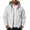 Gray, variant on Hooded Waterproof Jackets for Men Fleece Lined Adjustable Drawstring Side Zip Pockets Tops Stretchy Outdoor Rain Daily Soft Coat