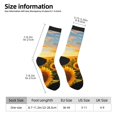 thumbnail image 2 of Balery Beautiful Golden Sunflower Field Calcetas Largas con Estampado para Hombre y Mujer – Suaves y Transpirables, Talla Única (US 5-11), 2 of 6