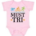 thumbnail image 3 of Inktastic Triathlon Sports Quote Must Tri Boys or Girls Baby Bodysuit, 3 of 5