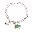 thumbnail image 1 of Pulsera de cadena de corazón Unbranded Pintado a mano de Brasil Rio de Janeiro, 1 of 3
