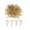 Gold40pcs, variant on Small Brass Ceiling Hooks 1/2'' Screw-in Light Hooks Gold Hanging Cup Hook (40Pack)
