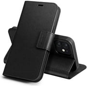 iPhone 12 Pro Case, iPhone 12 Case, Caseology Calin for Apple iPhone 12 Pro / 12 Wallet Case - Saffiano Black