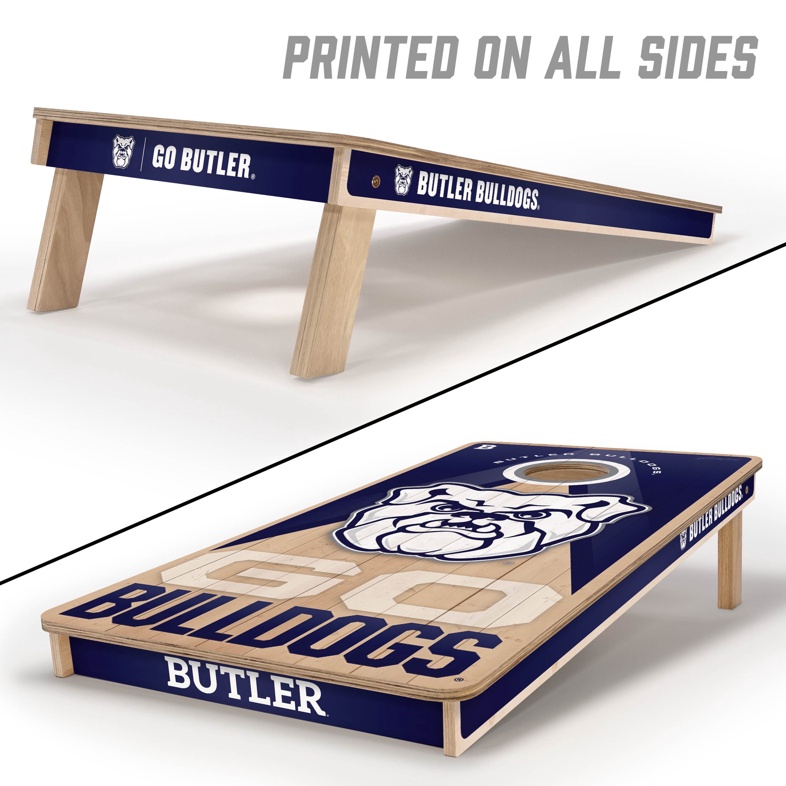 YouTheFan NCAA Butler Bulldogs 2X4 Slogan Series Cornhole NO BAGS