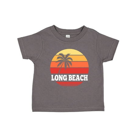 

Inktastic Long Beach California Retro Sunset Gift Toddler Boy or Toddler Girl T-Shirt