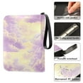 thumbnail image 4 of Game Card Storage Bag Collectible Trading Card Albums The 4-Pocket Card Binder With 50-Page Sleeve Can Hold 400 Game Cards Beautiful Purple Cloud, 4 of 6