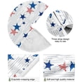 thumbnail image 2 of FMSHPON 4th of July Patriotic Indenpendence Day 4th July Stars Stripes Xmas Christmas Tree Skirt Stand Mat for Holiday Party Decoration Indoor Outdoor 36 inches, 2 of 6