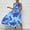 Dark Blue womens summer dresses clearance sale, variant on Dyegold Sundresses for Women Casual Beach - Sundress Womens One Shoulder Sleeveless Tie Dye Pleated Maxi Sun Dresses ​A-Line Bohemian ​Graduation ​Party Dresses