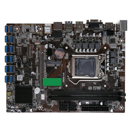 JUNTEX B250C BT Miner Motherboard DDR4 CPU LGA 1151 Supports12 PCI-E X1 Graphics Card