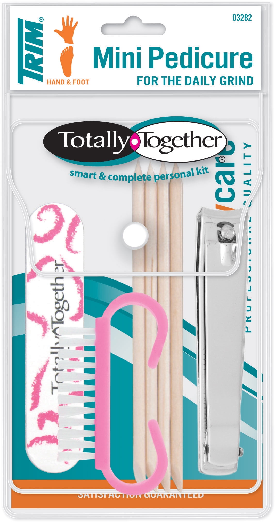 Trim Mini Pedicure Kit Shaper, Nail Brush, Manicure Sticks & Toenail