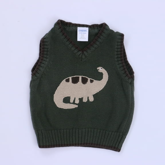 Pre-owned: Gymboree Boys Green Sweater Vest size: 6-12 Months (Good)