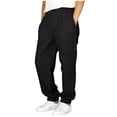 thumbnail image 2 of Kids Unisex Joggers Soft Cotton Linen Harem Pants Elastic Waist and Cuffed Ankle Loose Fit Baggy Trousers for Kindergarten Play, 5T-15Y, 2 of 7