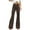 Brown, variant on Wiyuqeen Solid Corduroy Pants for Women High Waist Button Down Flare Pants Vintage Baggy Wide Leg Bell Bottom Trousers Fall Pants with Pockets