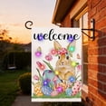 thumbnail image 1 of Yusimy Easter Garden Flag Spring Garden Flag Linen Material Double - Sided Printing with Sparkle Design [45x30cm], 1 of 6
