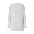 thumbnail image 5 of Women's Fashion Casual Solid Color Pocket Solid Color Cardigan Long Sleeved Coat Fancy Cardigan Womens Dusters And Kimonos Women Cardigan Sweaters for Fall plus Size Swing Cardigan plus Size Sweater, 5 of 5