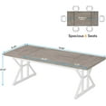 thumbnail image 2 of Tribesigns 70.8-Inch Executive Desk, Large Computer Office Desk Workstation, Modern Simple Style Laptop Desk Study Writing Table Business Furniture for Home Office (Grey/White), 2 of 6