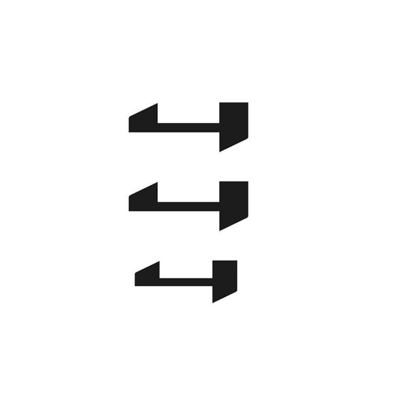 GMC SIERRA Gloss Black AT4 Emblem Inlay Decals 2019-2026 Set of 3 GM Licensed