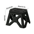 thumbnail image 3 of kladzum Folding Step Stool Plastic Thickened Stools Portable Short Foot Stool Sturdy Long-lasting Step Stool Foldable, Outdoor Camping Fishing Stool Small Sitting Stools for Daily Use, 3 of 6